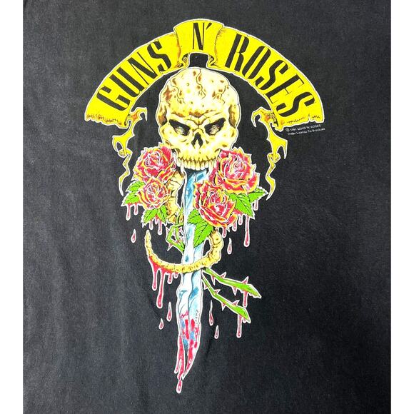 Vintage 1991 Guns N Roses Brockum Shirt Single Stitch‎ Here Today Gone To Hell L - Picture 1 of 13
